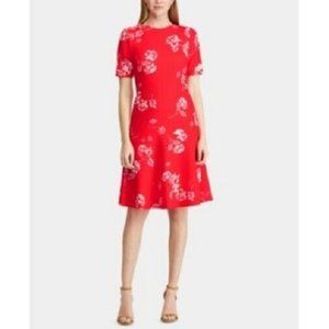New Ralph Lauren Jacquard Crepe Dress Work Day